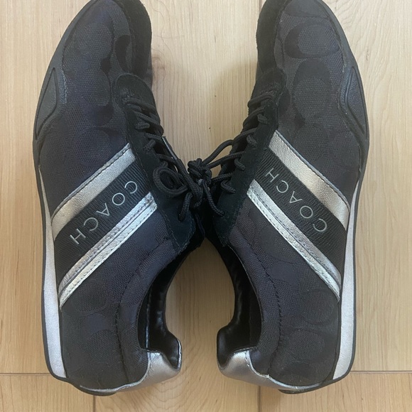 Coach Jayme Black/Silver Sneakers - Picture 3 of 6